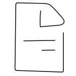 Czarny szkic strony z tekstem -mały